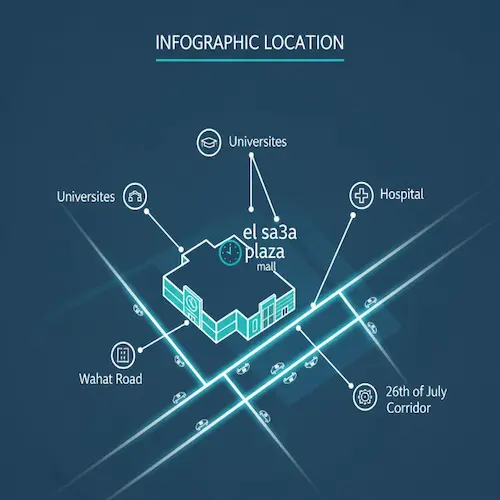 elsa3a plaza mall location أين يقع مول الساعة بلازا بالظبط